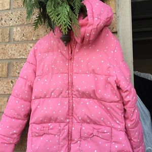Gymboree Girls puffer fleece lined jacket